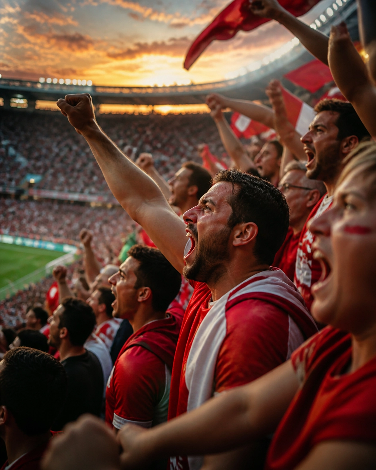 Fans beider Mannschaften sorgen für eine hitzige Atmosphäre im Stadion