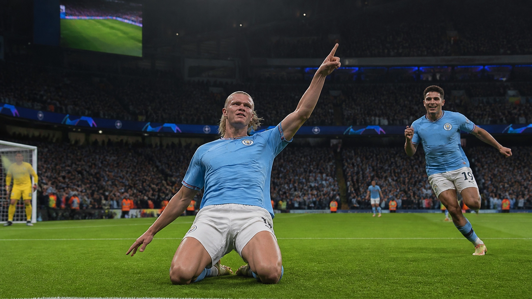 Premier League Stadionbeleuchtung bei Flutlicht