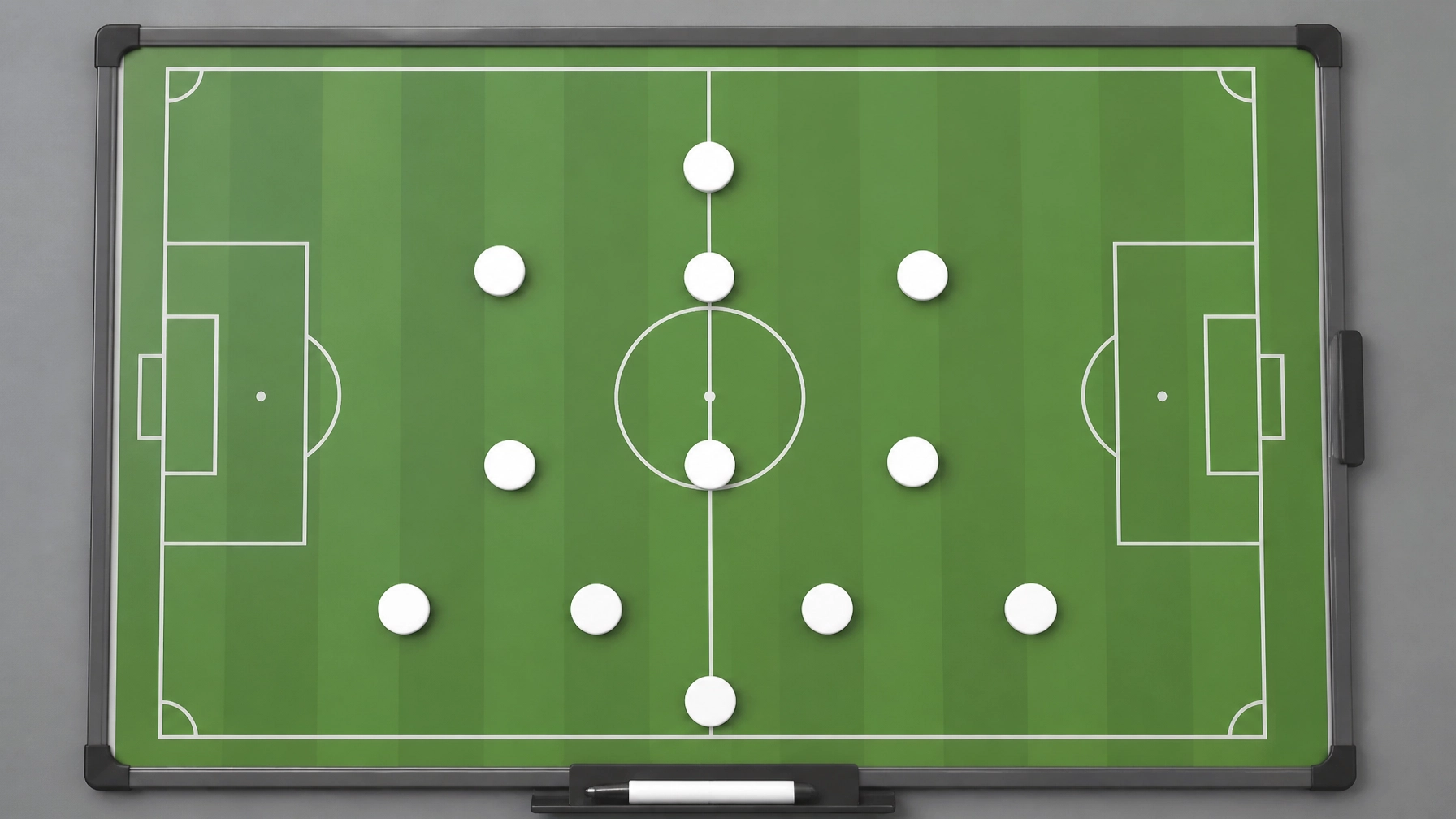 Die taktische Ausrichtung und das Board für die Analyse Internacional gegen Cruzeiro