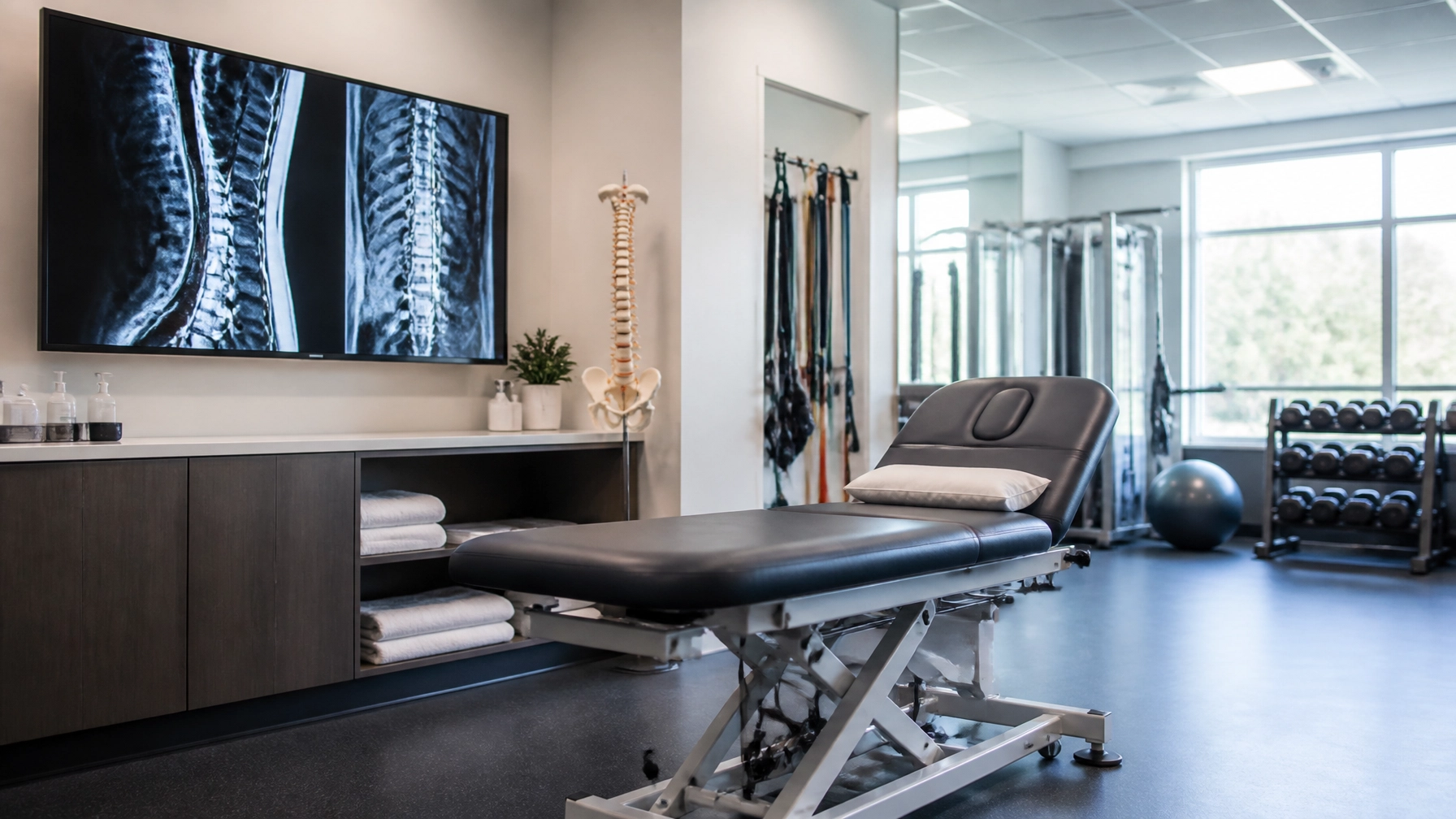 Moderne Rehabilitationsräume verdeutlichen die lange Ausfallzeit von William Saliba