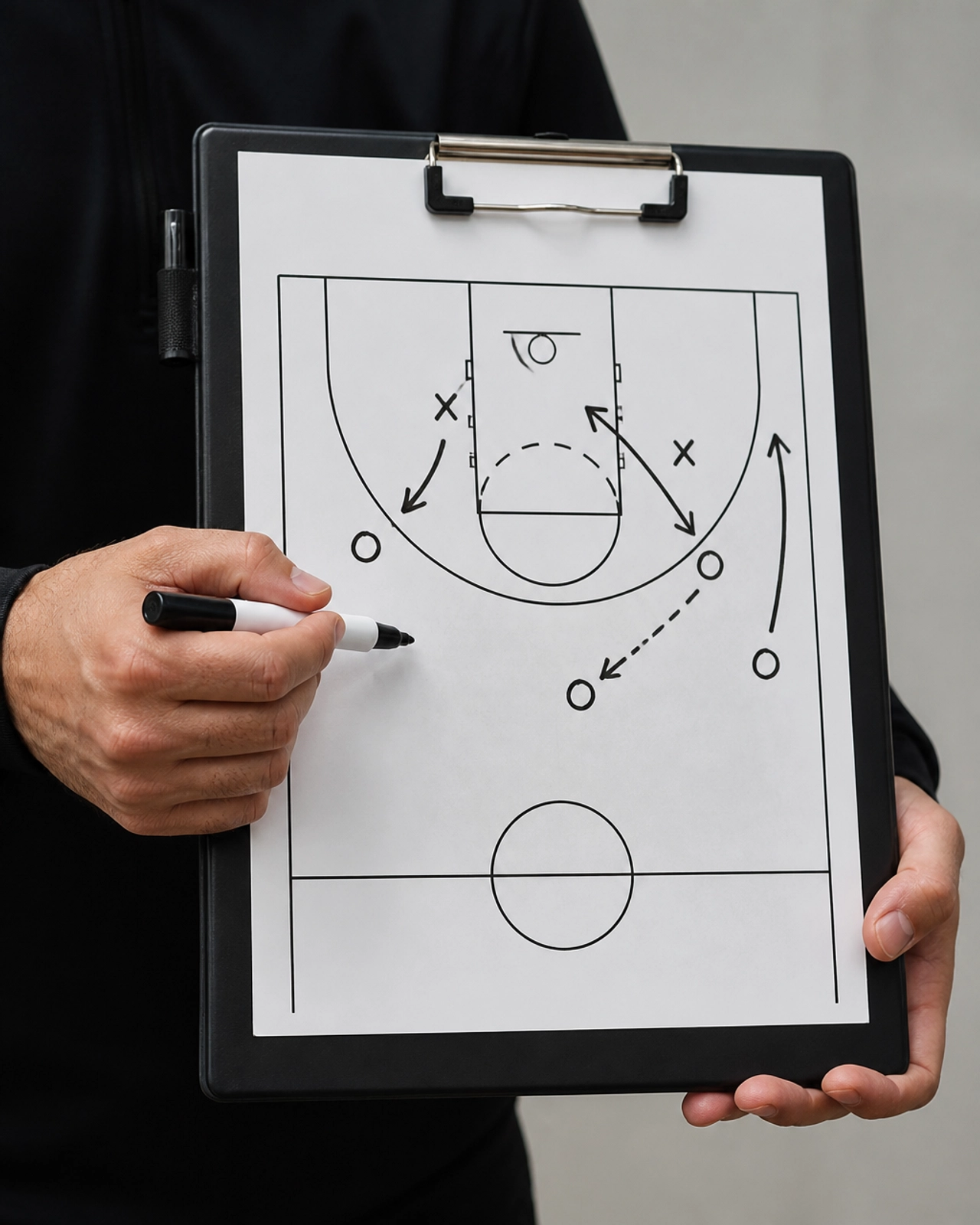 Basketball Taktik Board für die Analyse am 21.07.2026