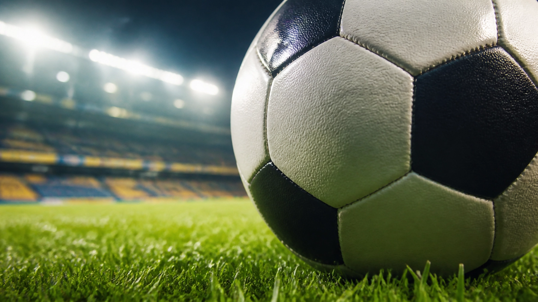 Der Spielball auf dem Rasen von Boston