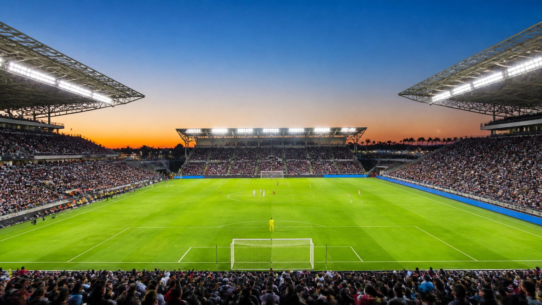 MLS Stadion bei Nacht