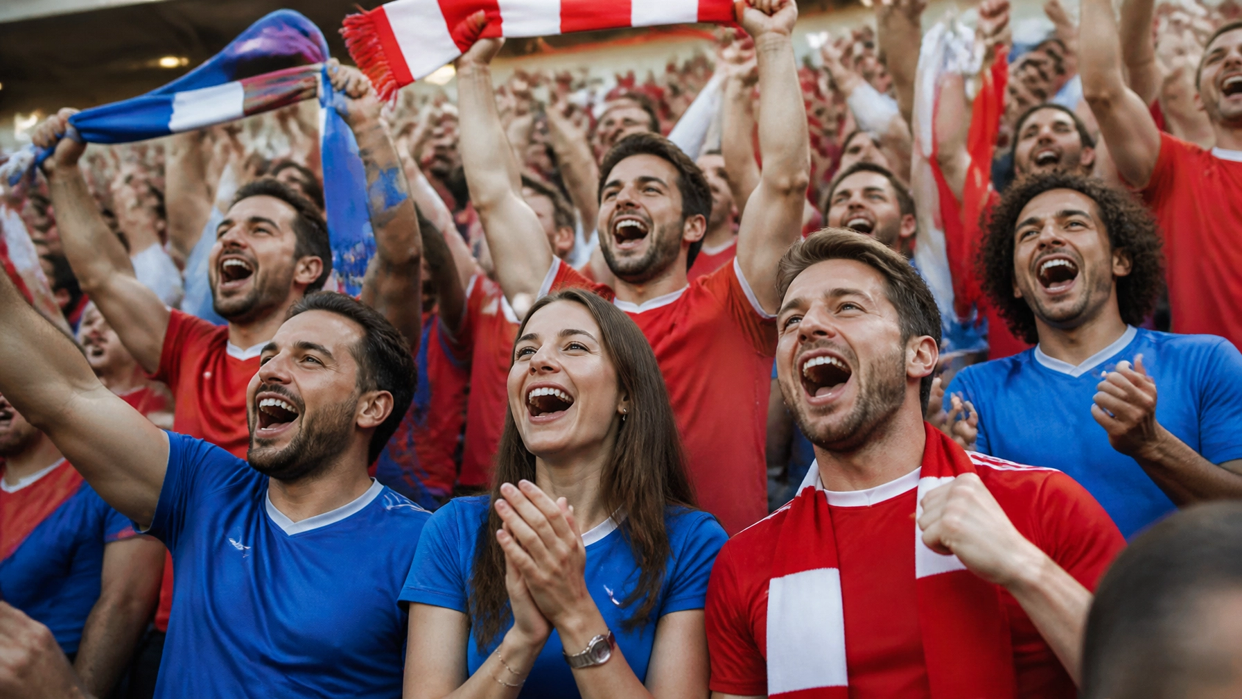 Fans beider Nationen sorgen für Stimmung