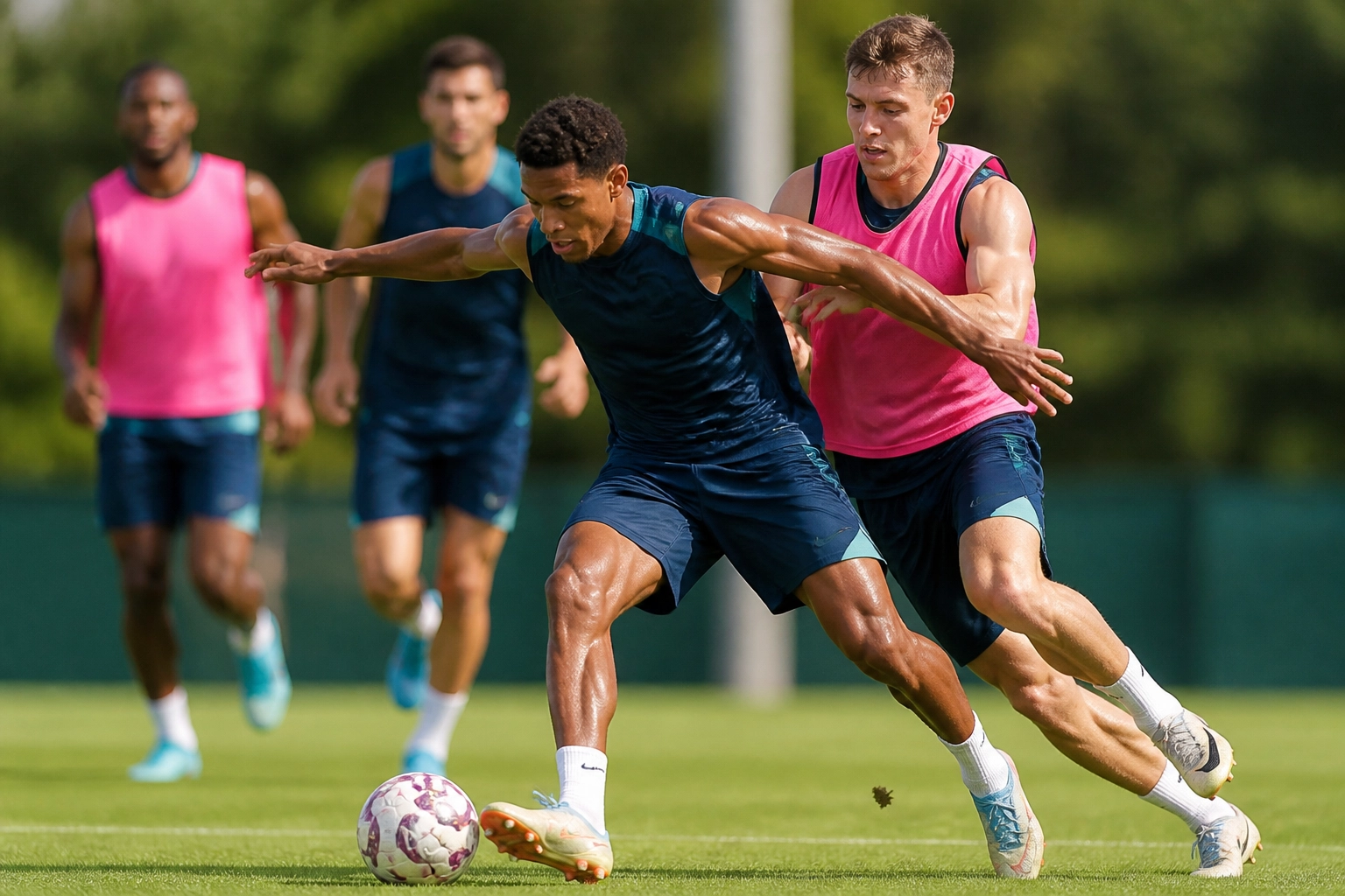Professionelle Trainingsarbeit im Sommer
