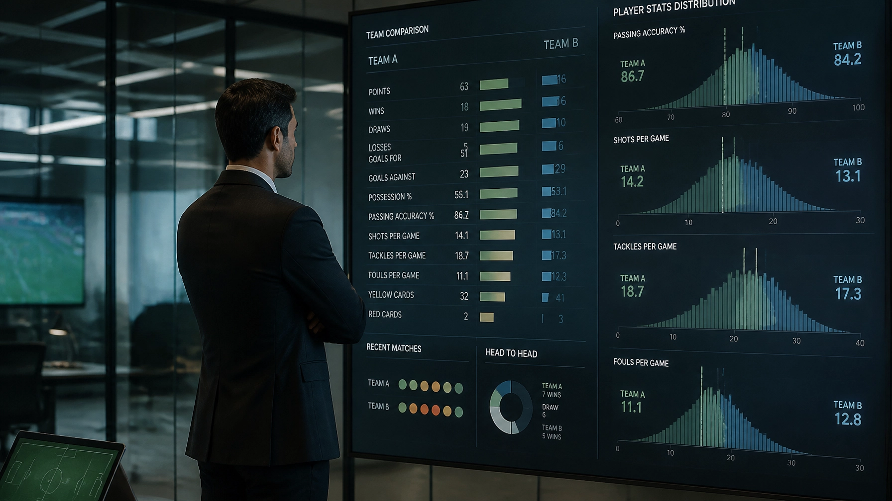 Professionelle Datenauswertung in einer modernen Büroumgebung