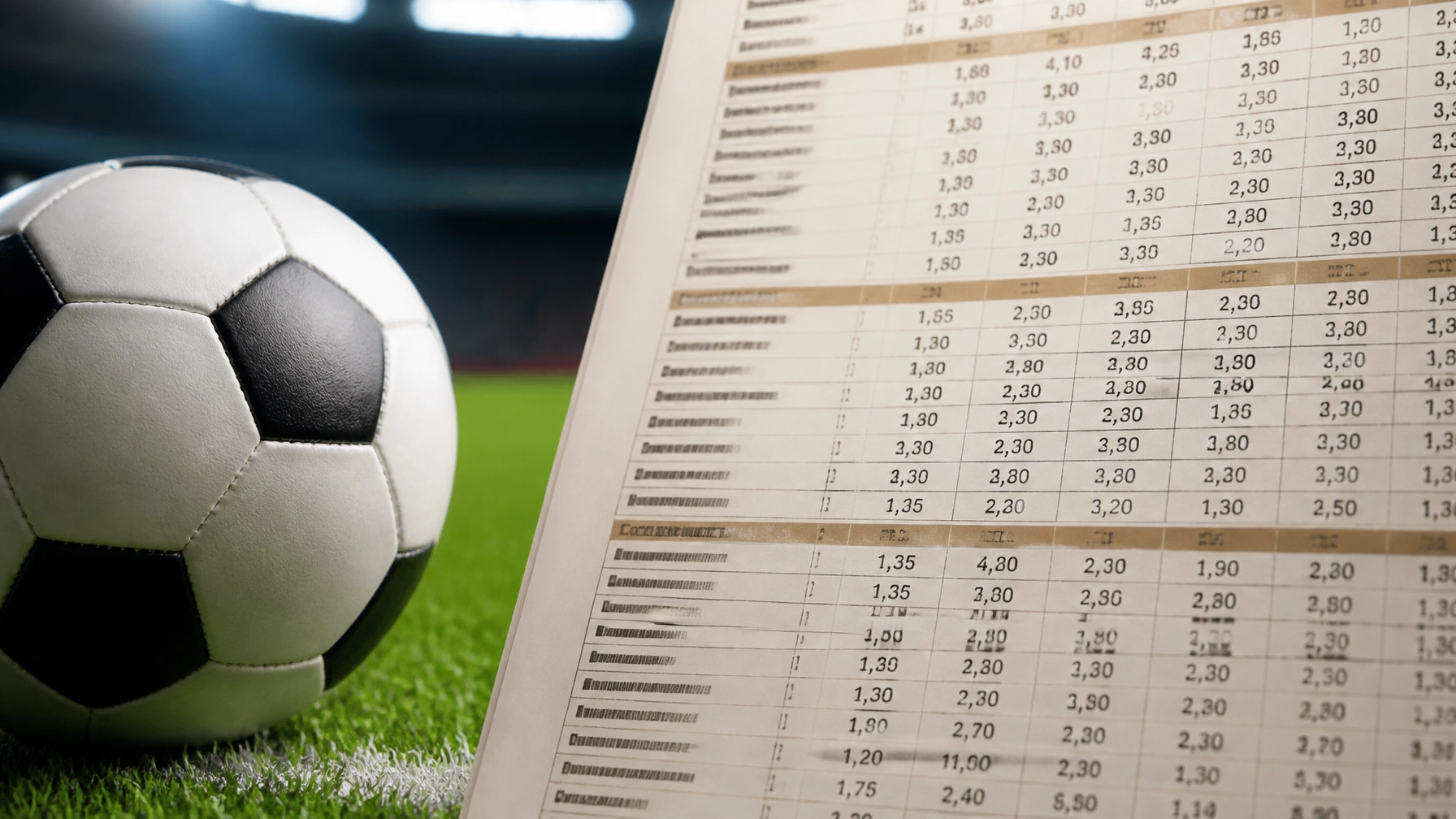 Neutrale Quotenanalyse mit Fußball und statistischer Spielbewertung