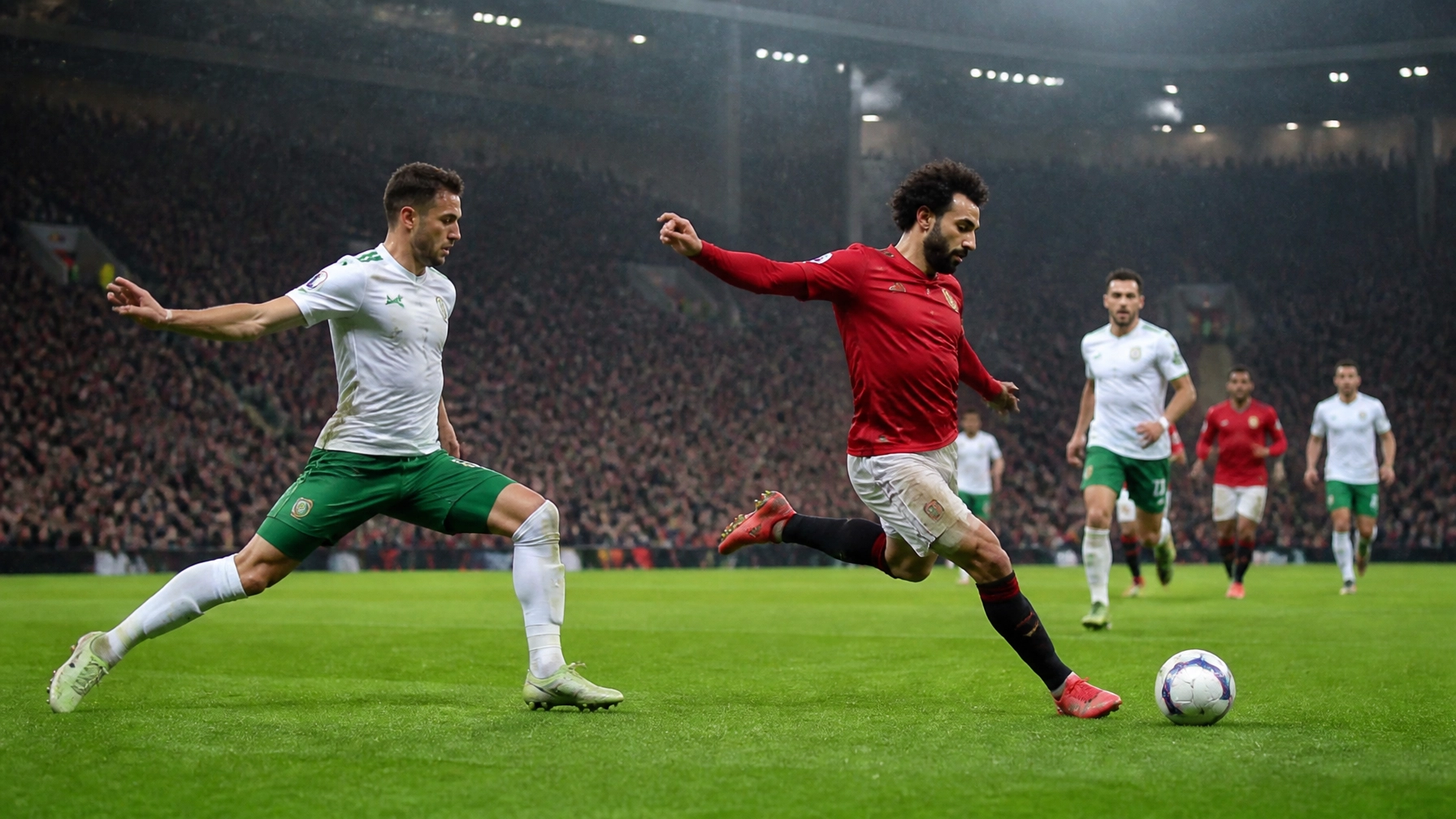 Premier-League-Spielszene mit Liverpool gegen Nottingham Forest