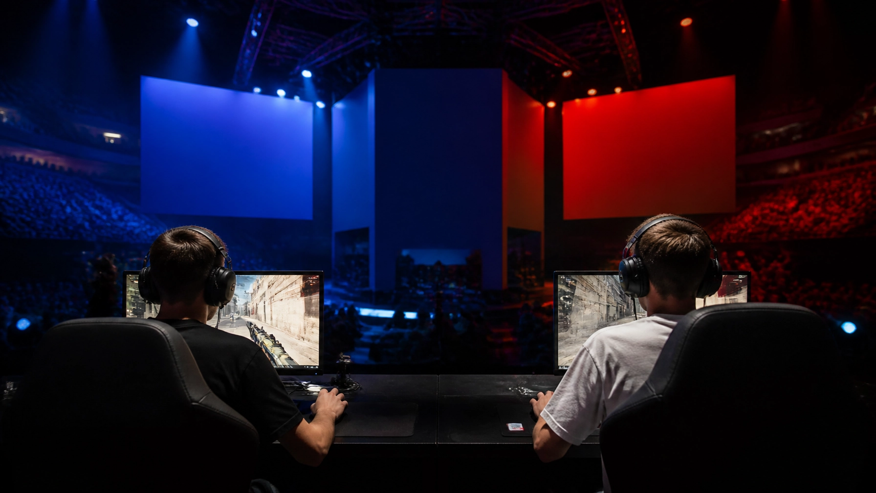 Counter-Strike-2-LAN-Turnier auf einer neutralen E-Sports-Bühne