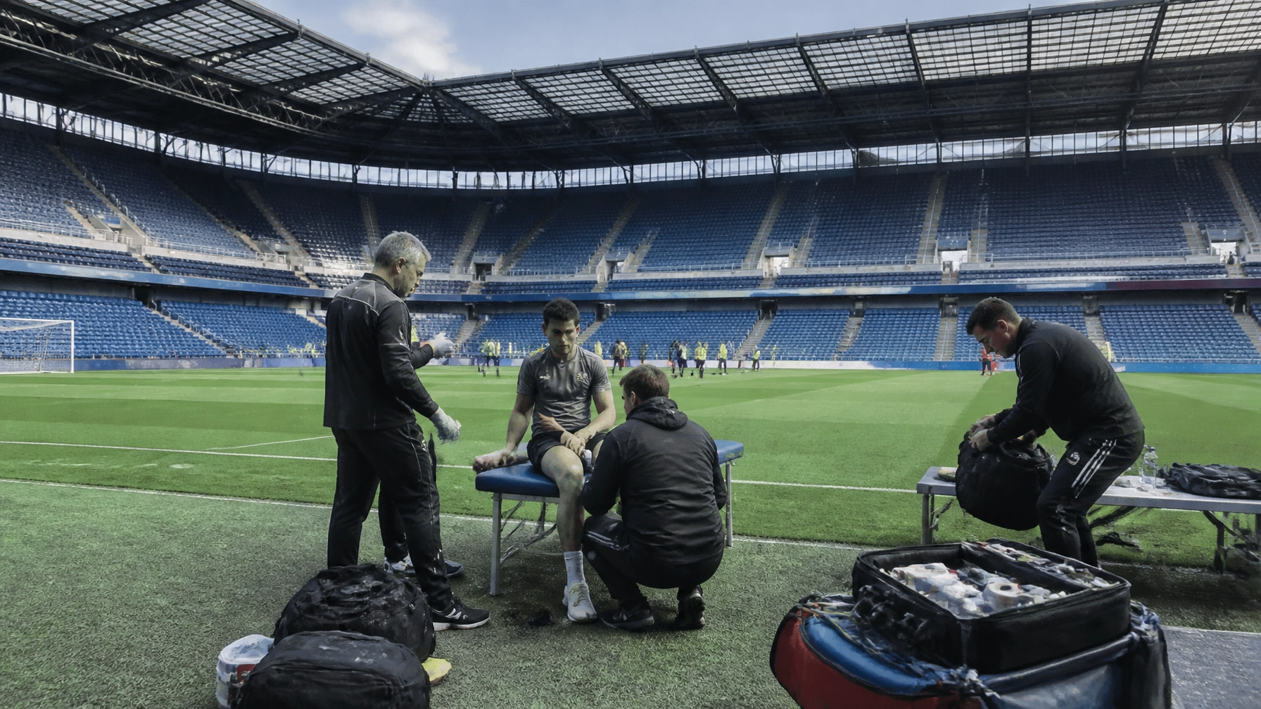 Bayer Leverkusen Trainingsgelände Medizincheck