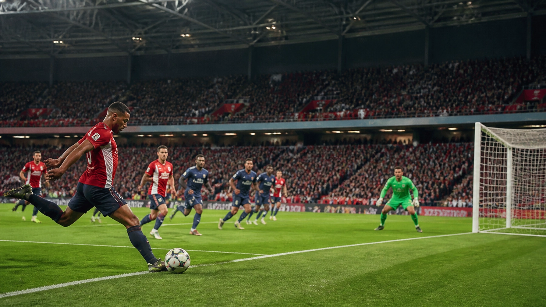 Offensive von Lille in der Decathlon Arena gegen kompakt verteidigendes PSG