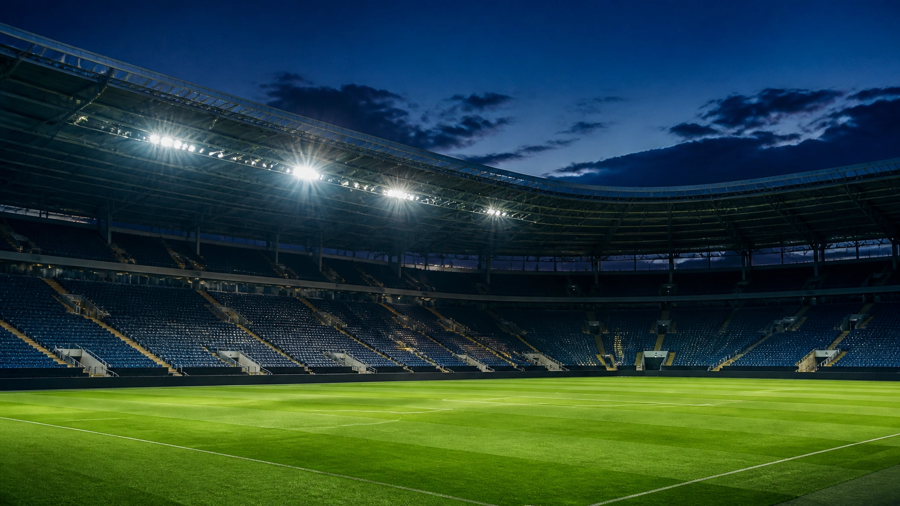 Atmosphäre vor einem europäischen Qualifikationsspiel im Stadion