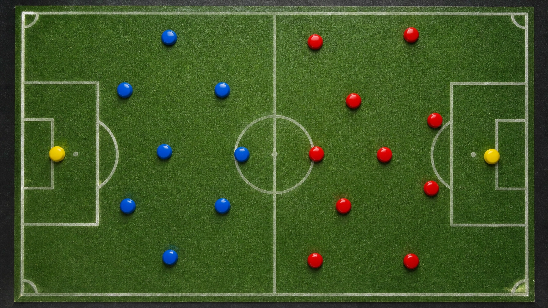 Taktische Aufstellung und Spielfeldanalyse