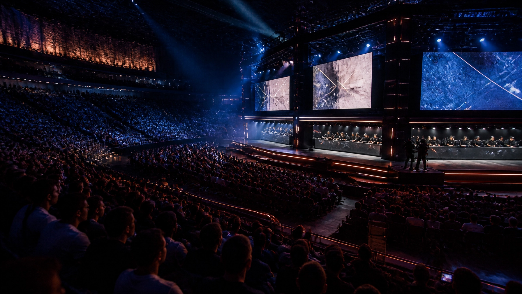 Counter-Strike-2-Playoff in einer Arena in Porto