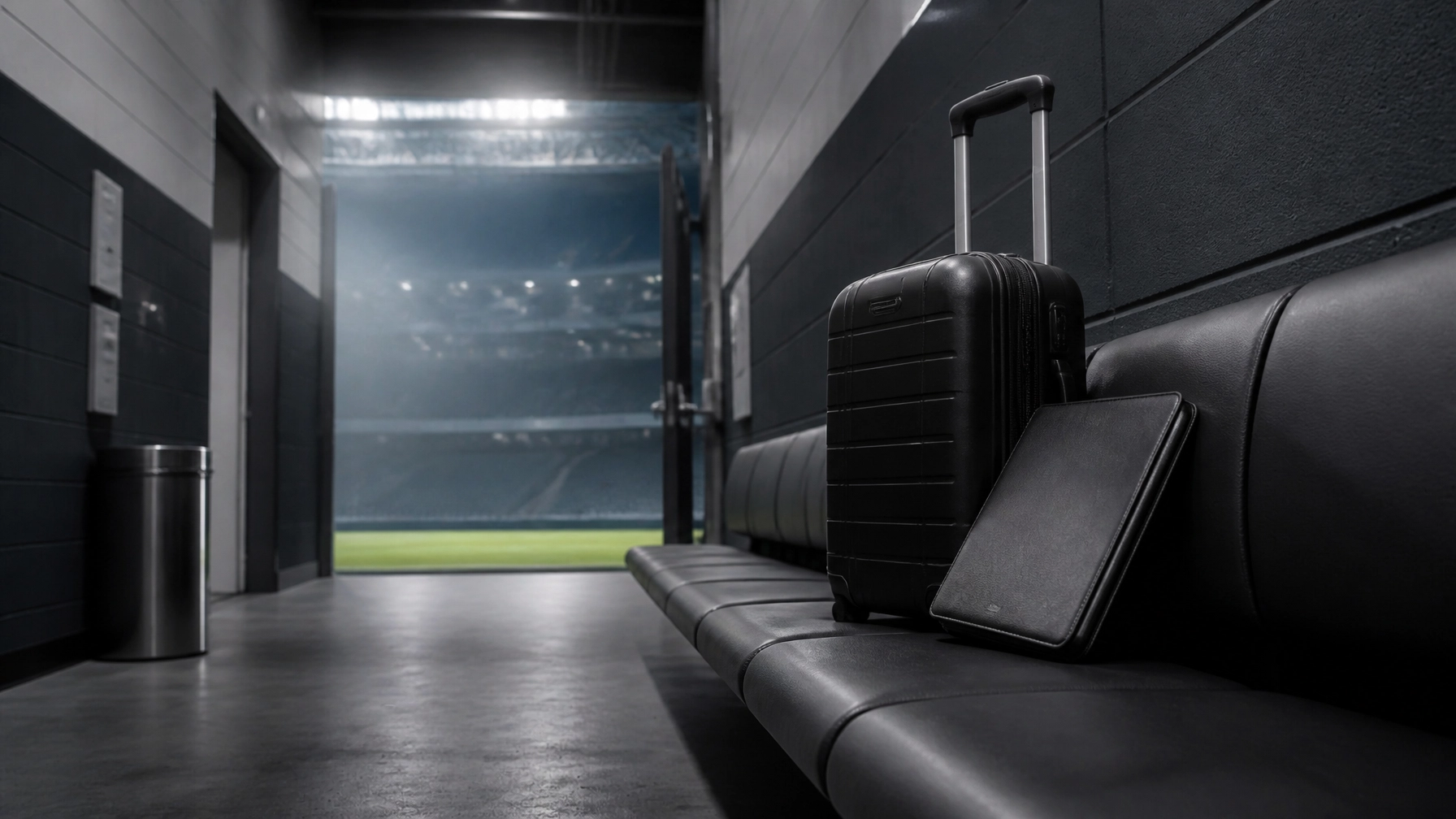 Neutrales Stadion unter Flutlicht für die Champions-League-Ligaphase
