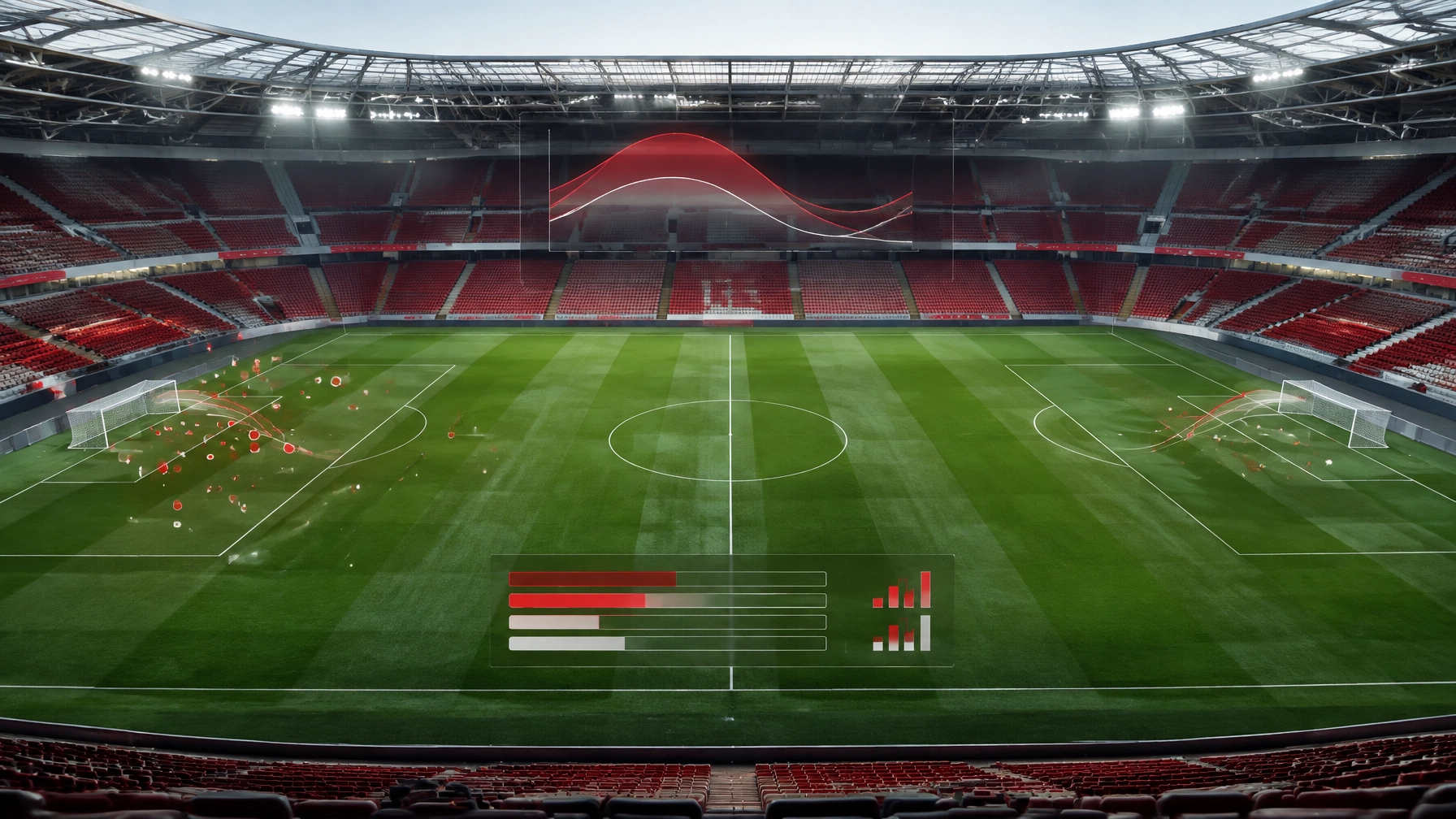 Fußball-Analytics mit abstrakter xG- und Chancenvisualisierung im Stadion