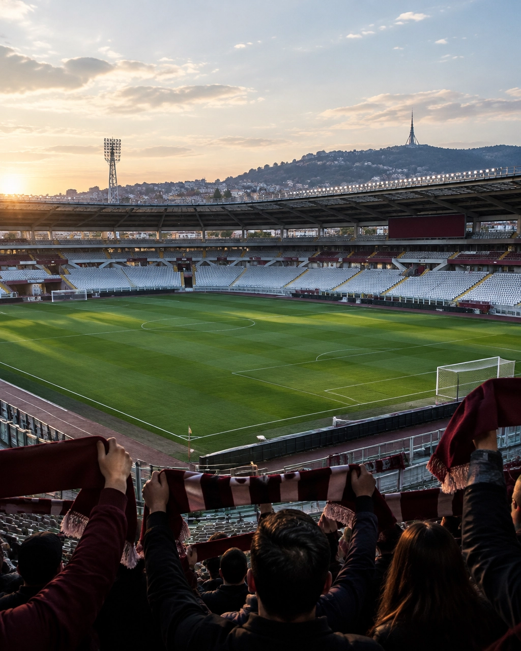 Stadionatmosphäre vor Torino gegen AS Rom