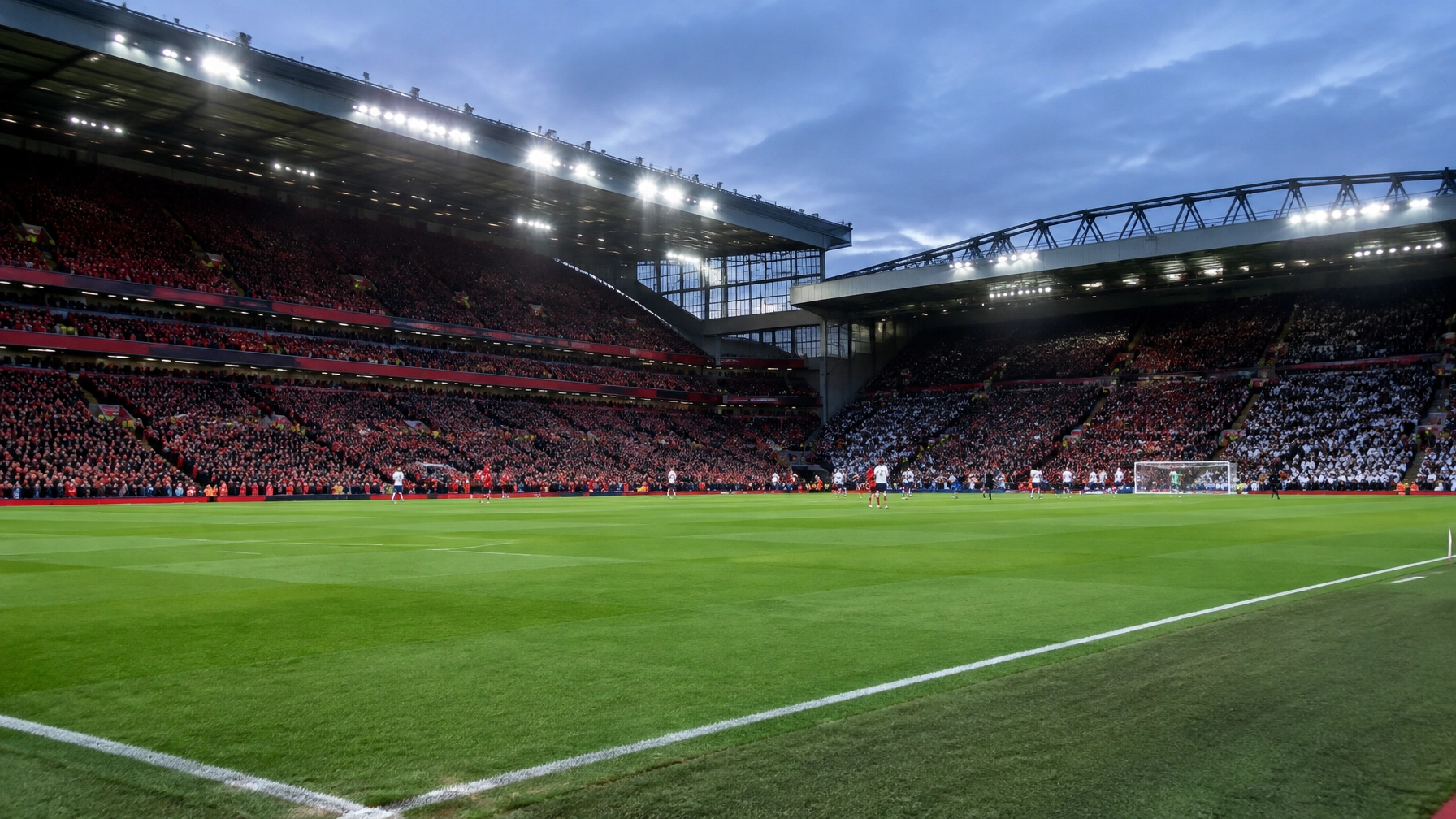 Stadionatmosphäre vor Liverpool gegen Tottenham im Carabao Cup