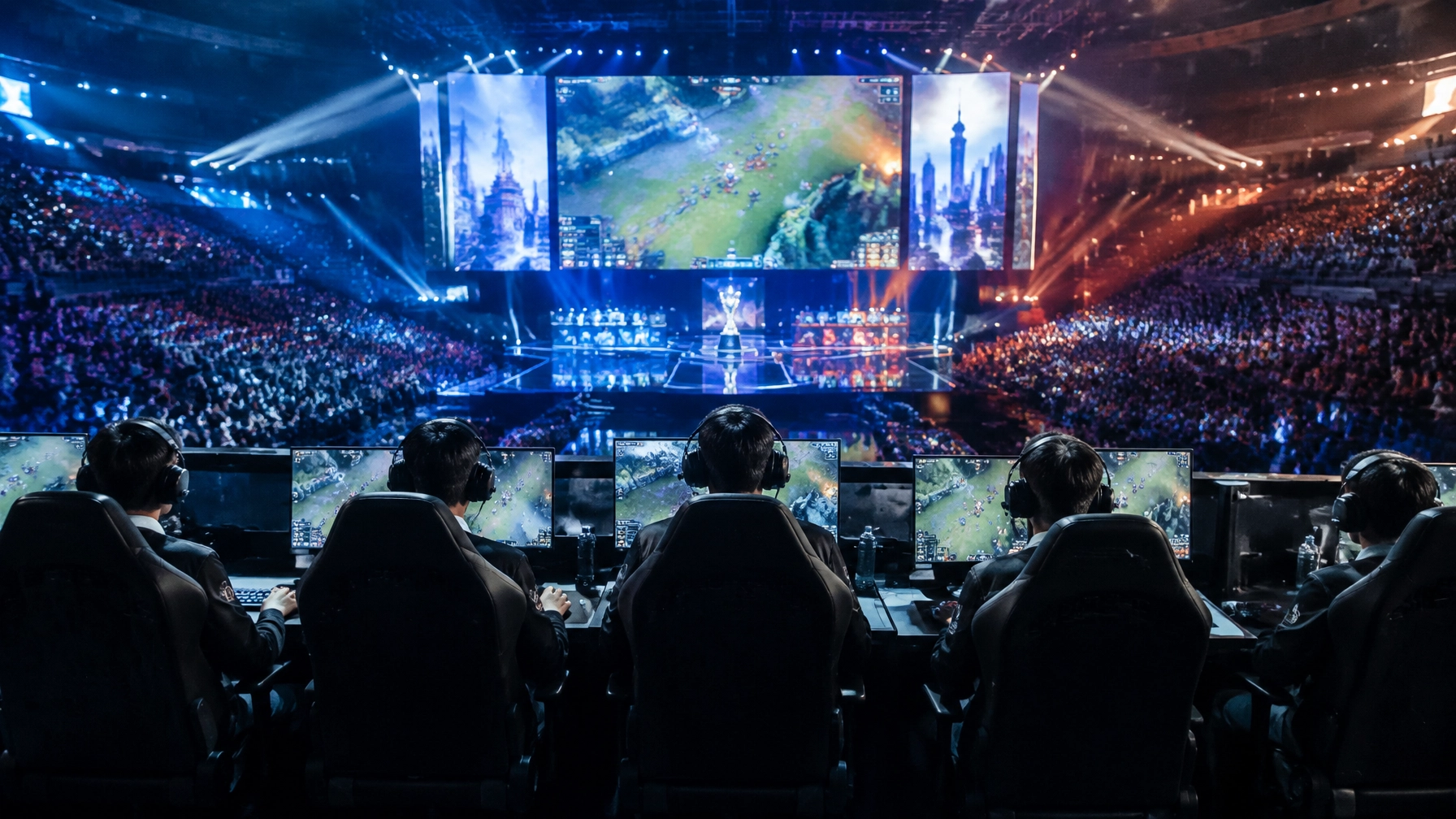 E-Sports-Finale in einer voll besetzten Arena